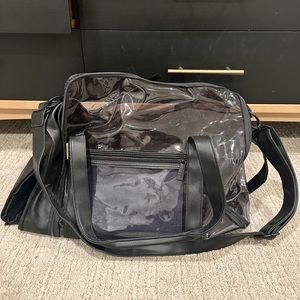 Beis Black Clear Gym Bag